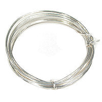 Koperdraad verzilverd 0,8 mm dik